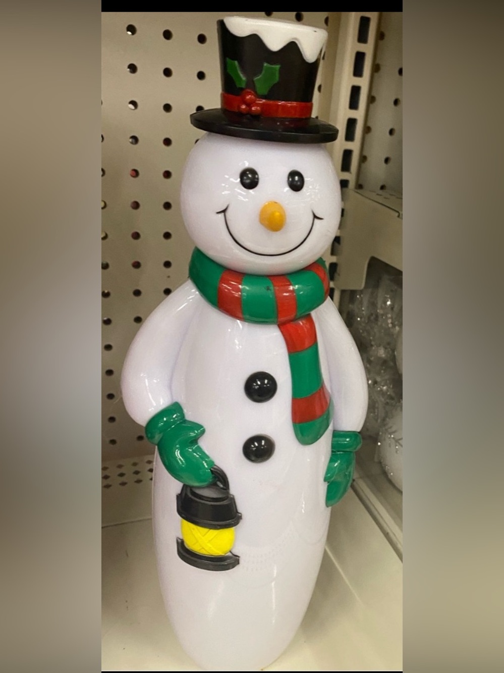 Festive Snowman Battery Operated Figurine